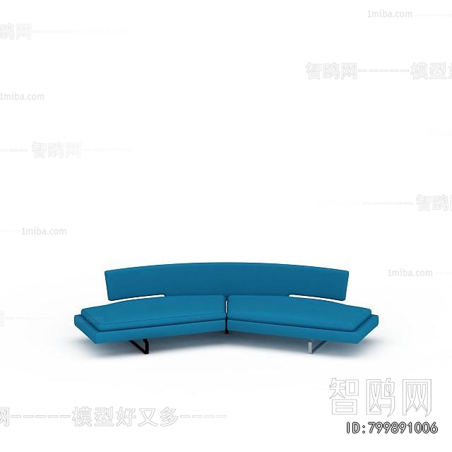 Mediterranean Style Curved Sofa