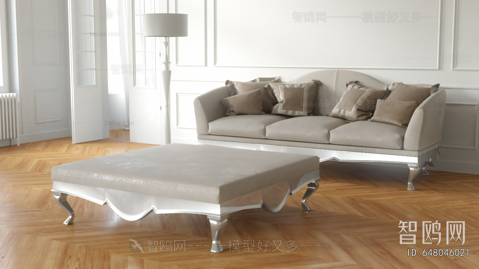 European Style Three-seat Sofa