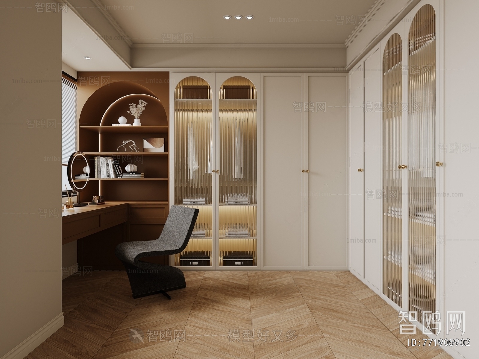 French Style Clothes Storage Area