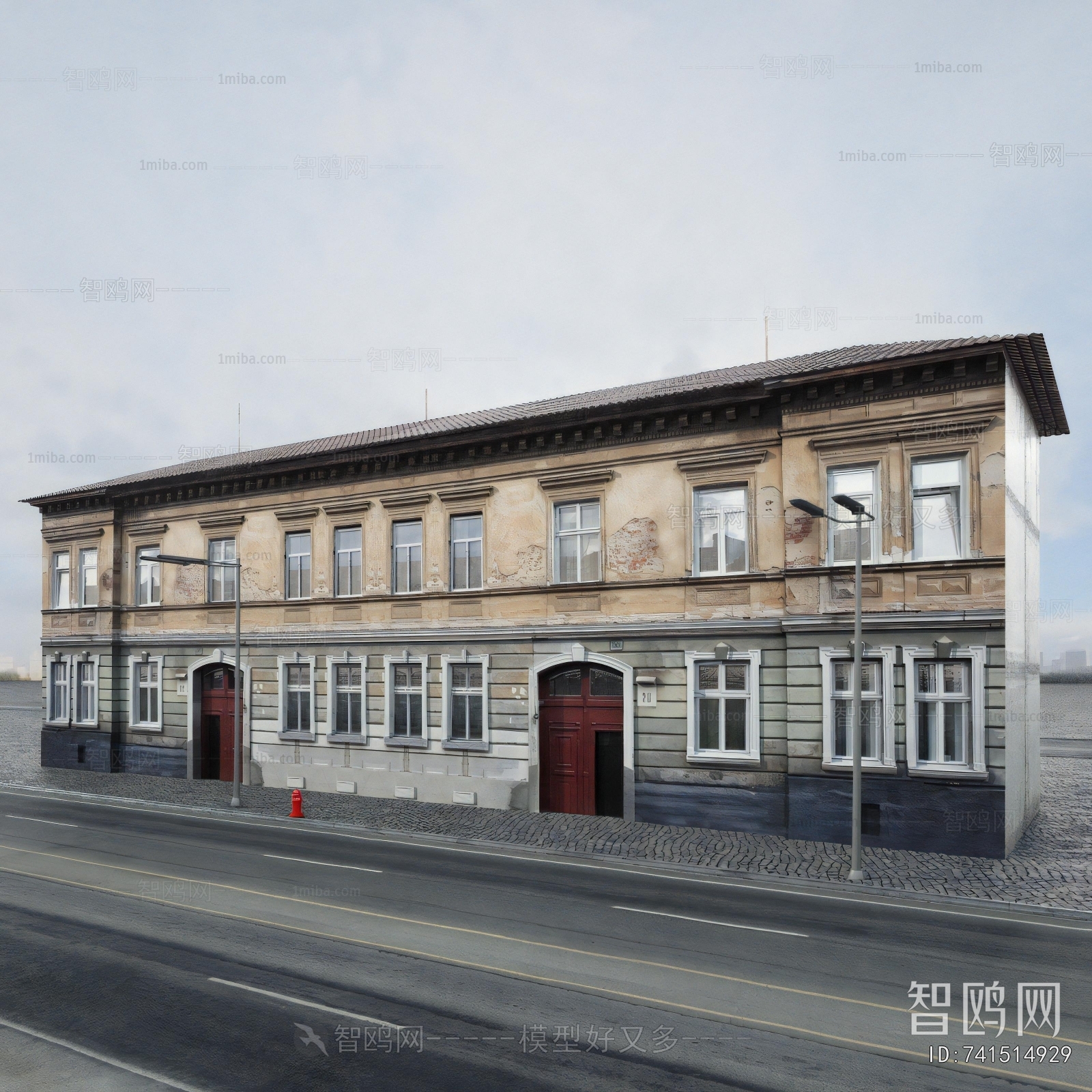 European Style Appearance Of Commercial Building