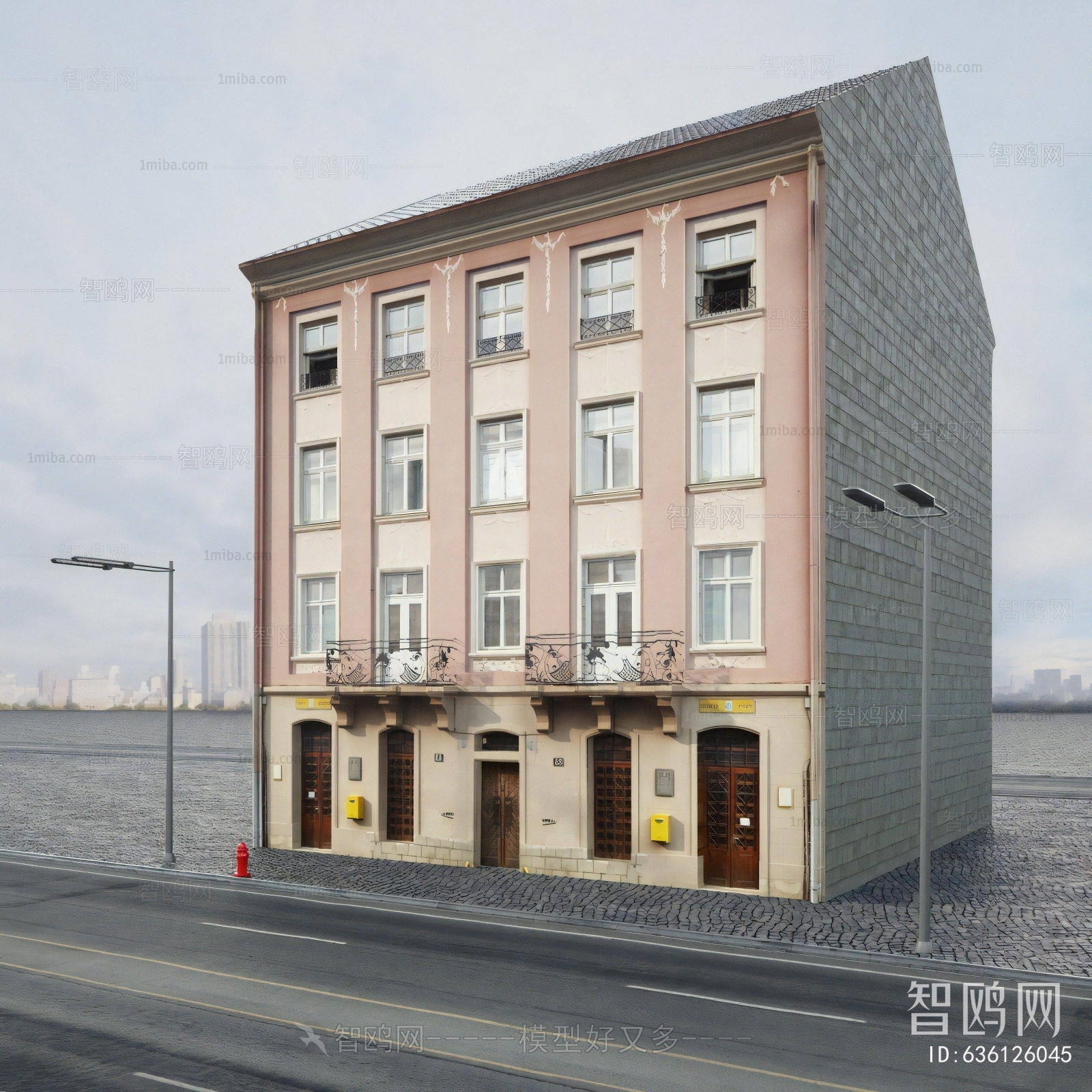 European Style Appearance Of Commercial Building