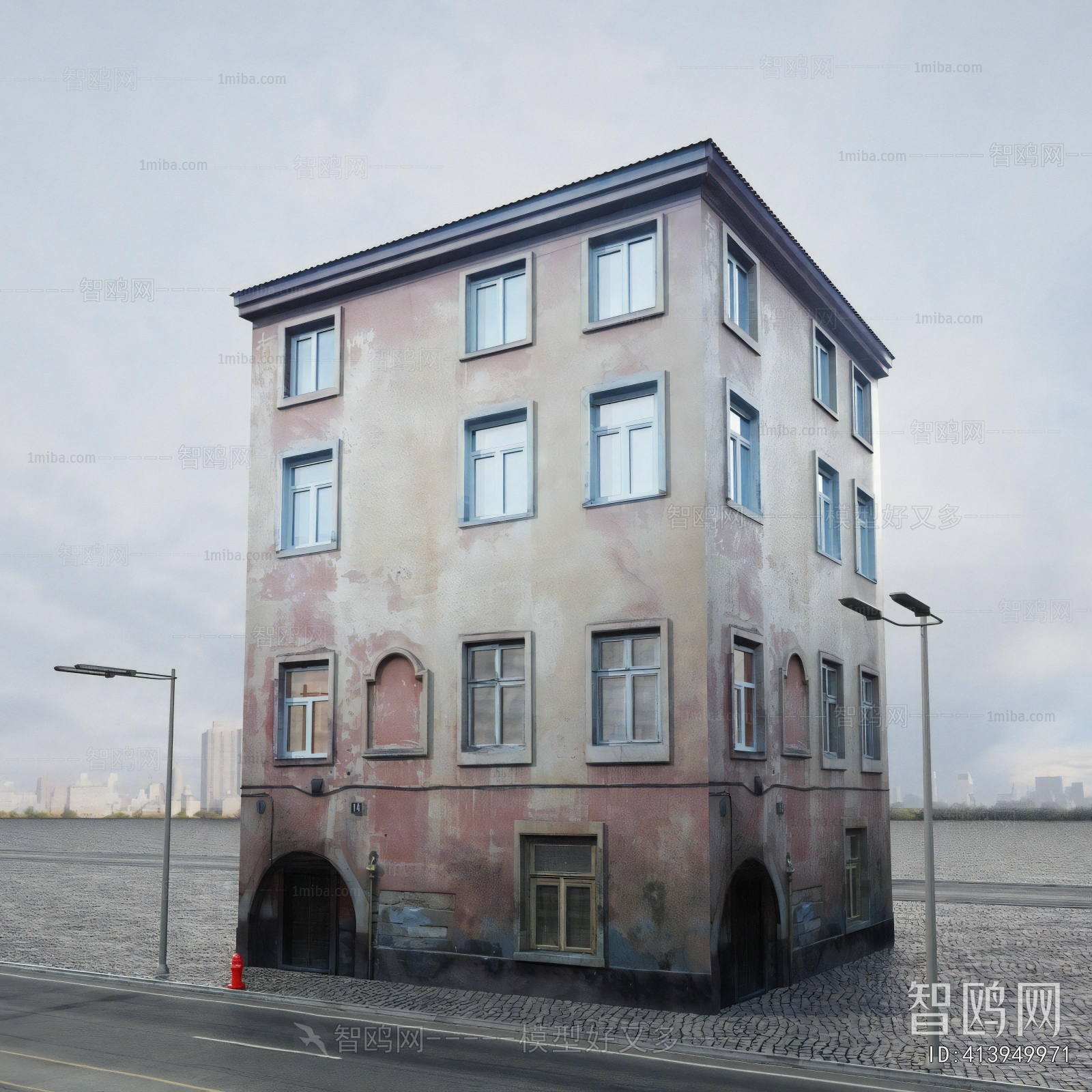 European Style Appearance Of Commercial Building