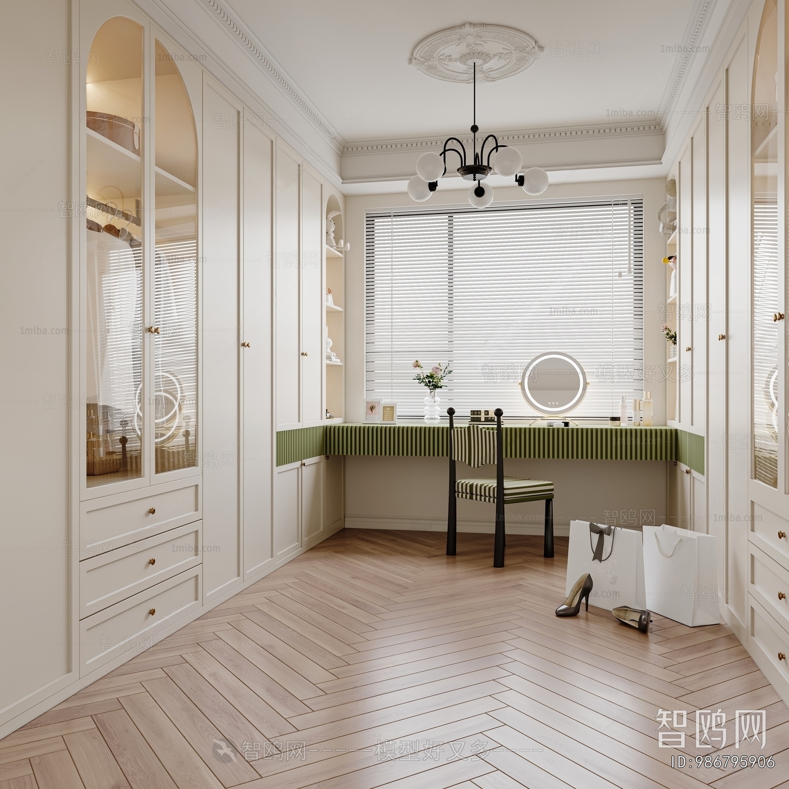 French Style Clothes Storage Area