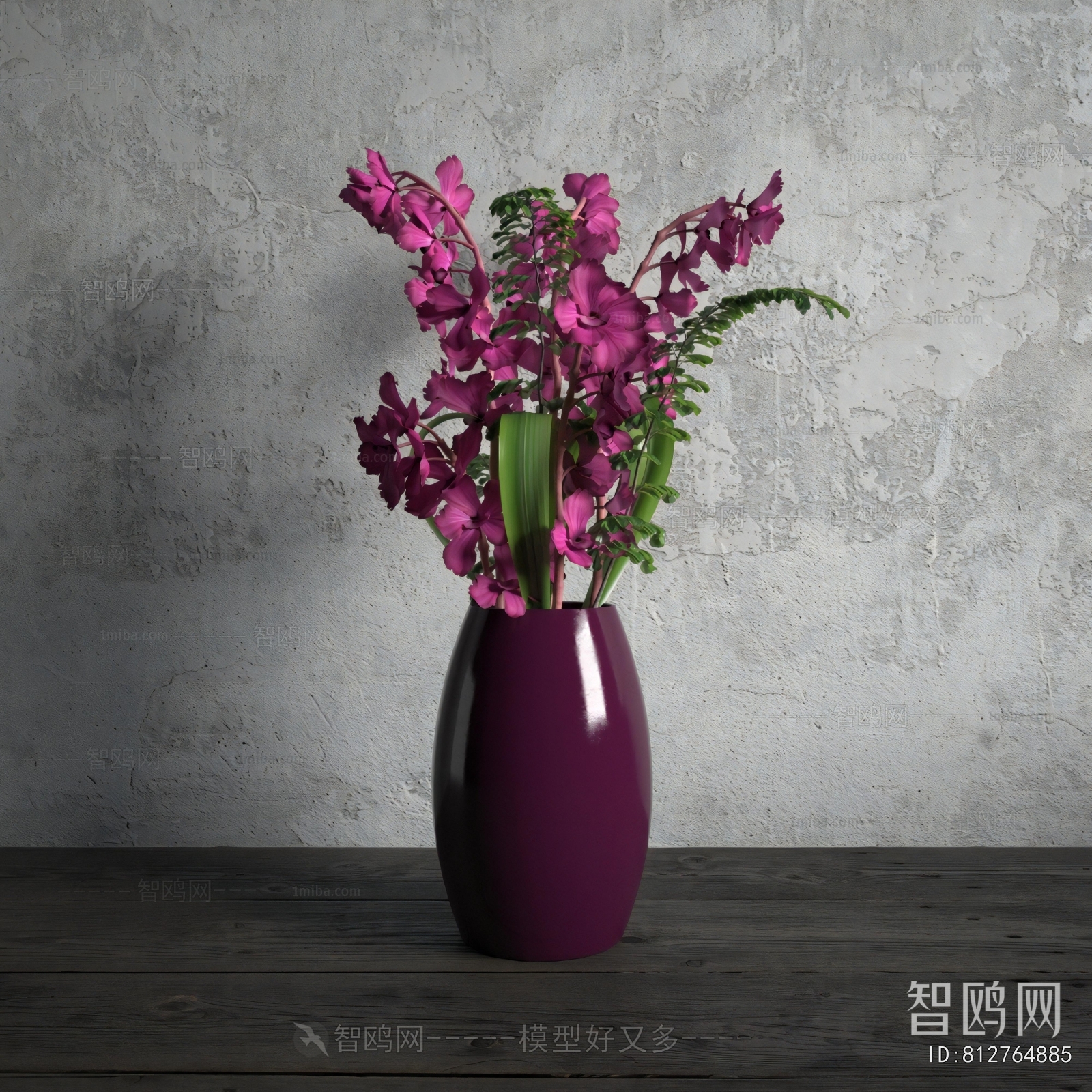 Modern Potted Green Plant