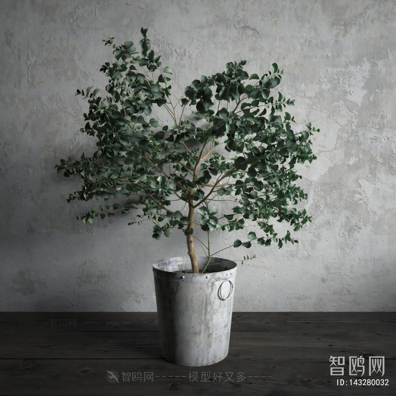 Wabi-sabi Style Ground Green Plant Potted Plants