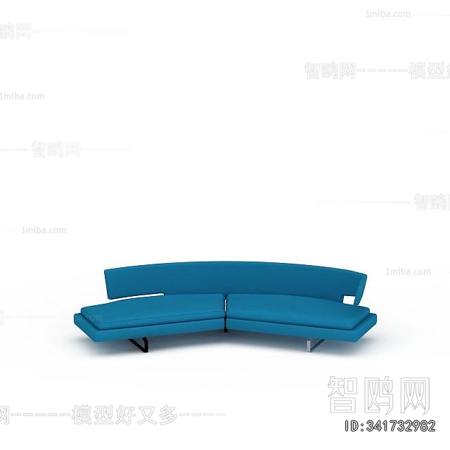 Mediterranean Style Curved Sofa
