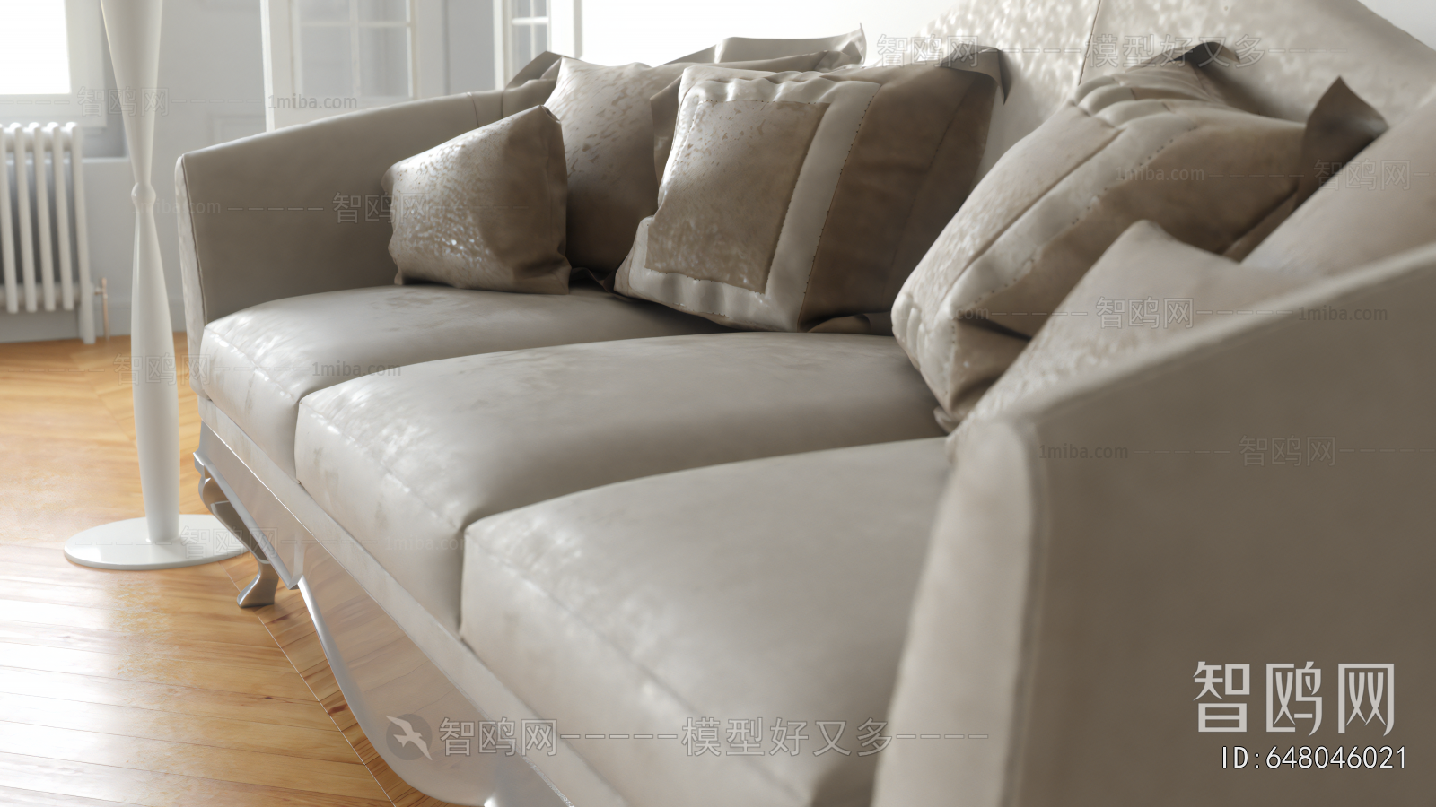 European Style Three-seat Sofa