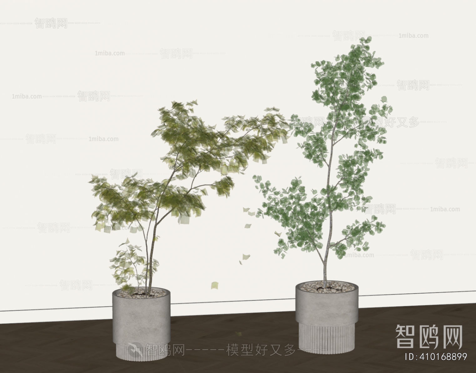 Modern Ground Green Plant Potted Plants