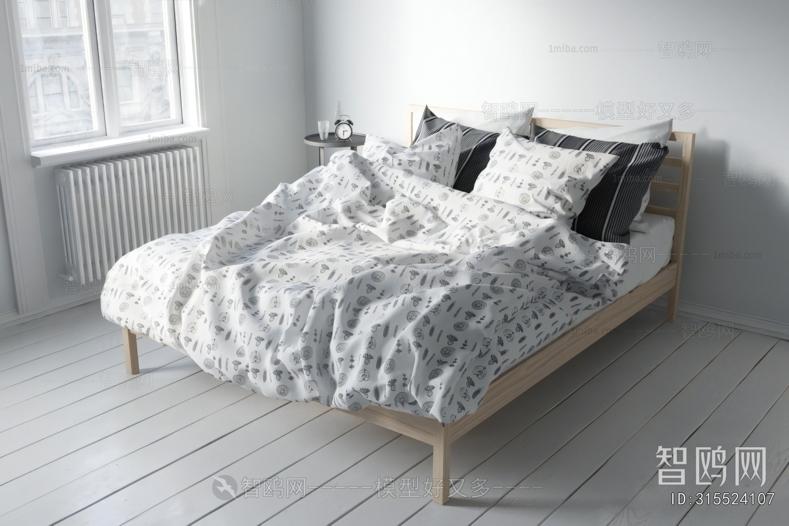 Nordic Style Double Bed
