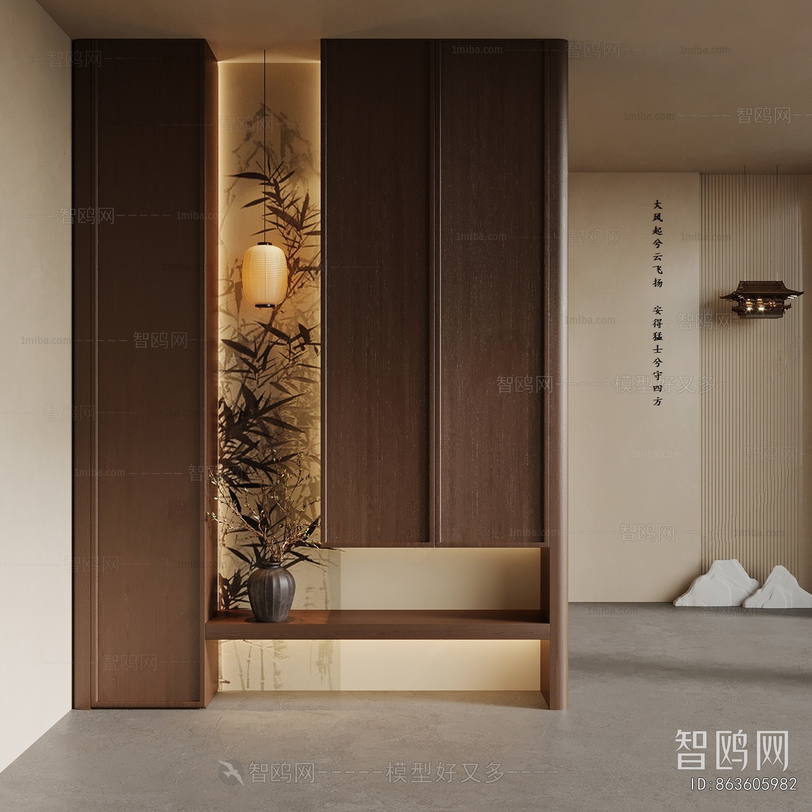 New Chinese Style Hallway