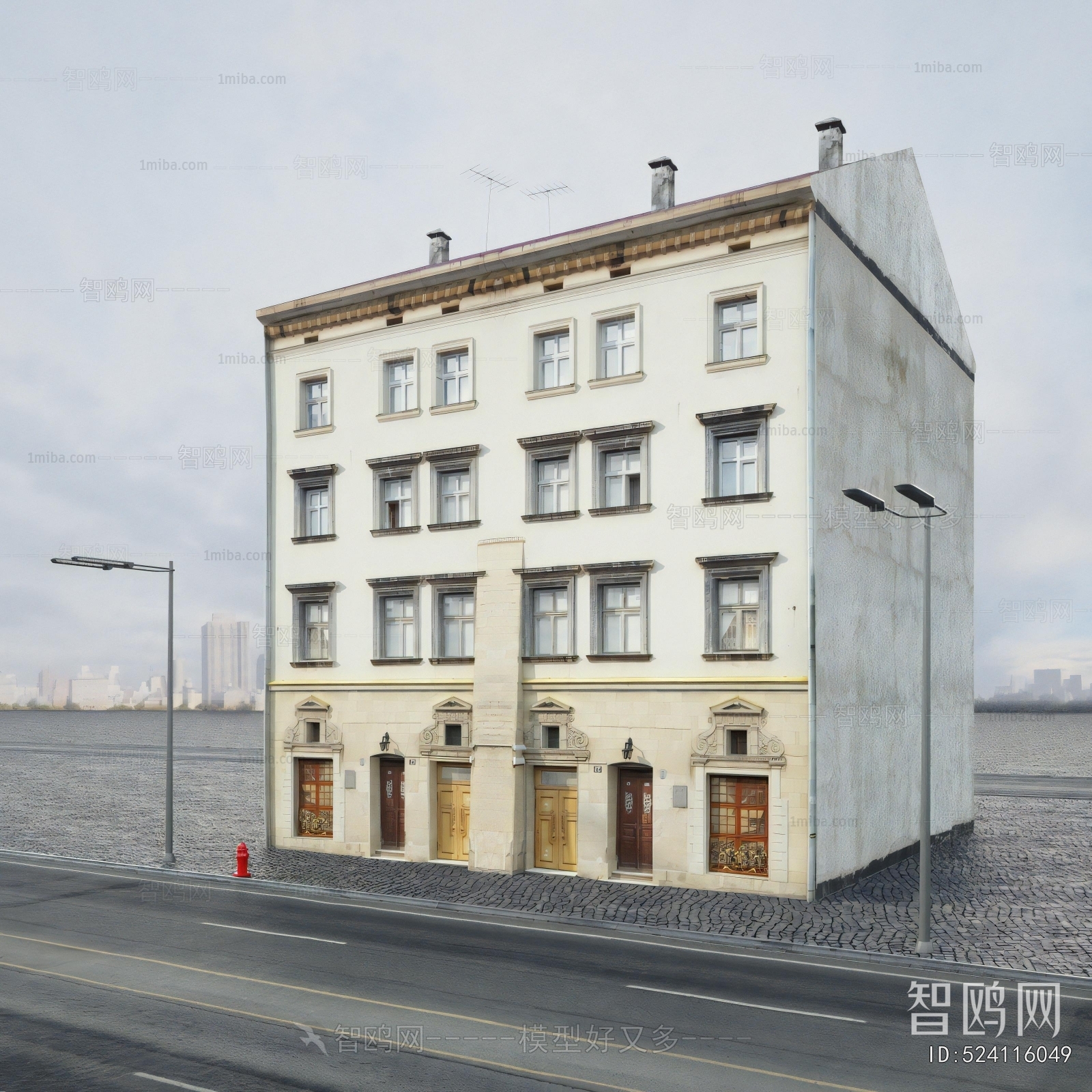 European Style Appearance Of Commercial Building