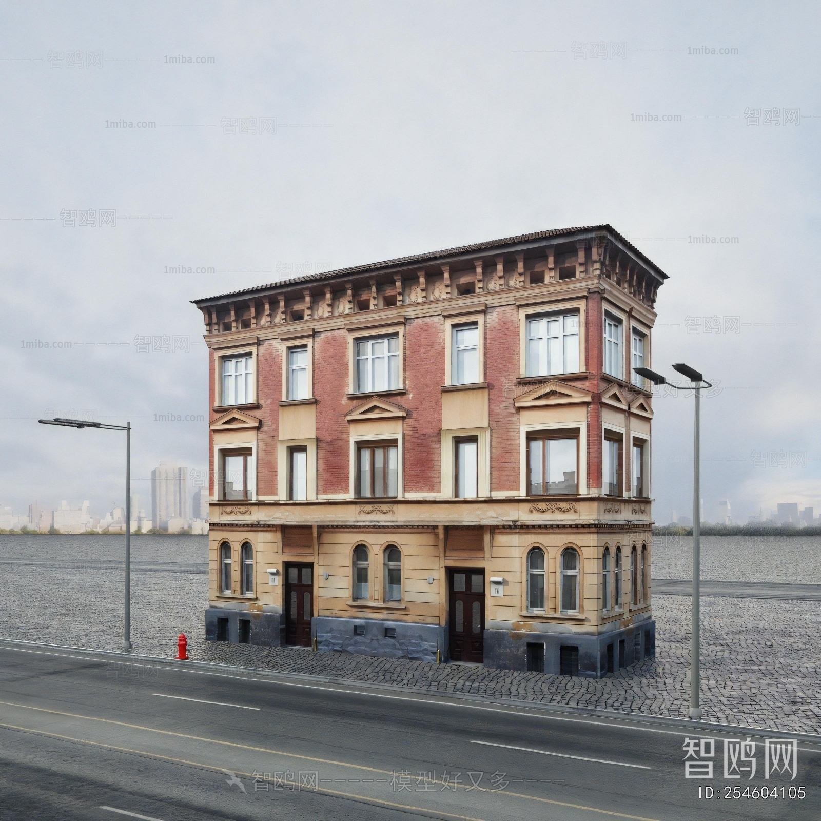 European Style Appearance Of Commercial Building