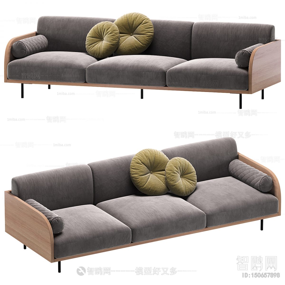 Modern Three-seat Sofa