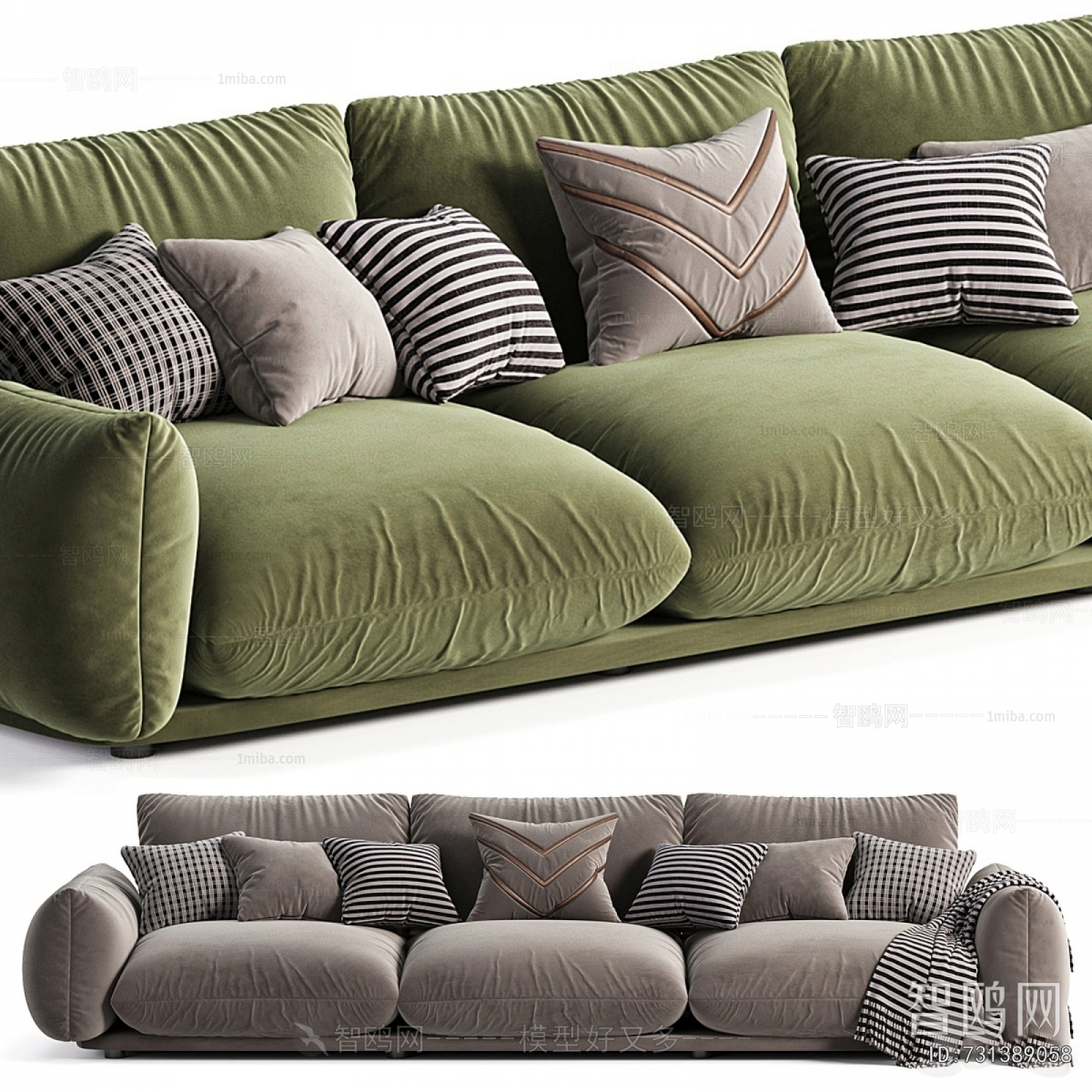 Modern Three-seat Sofa