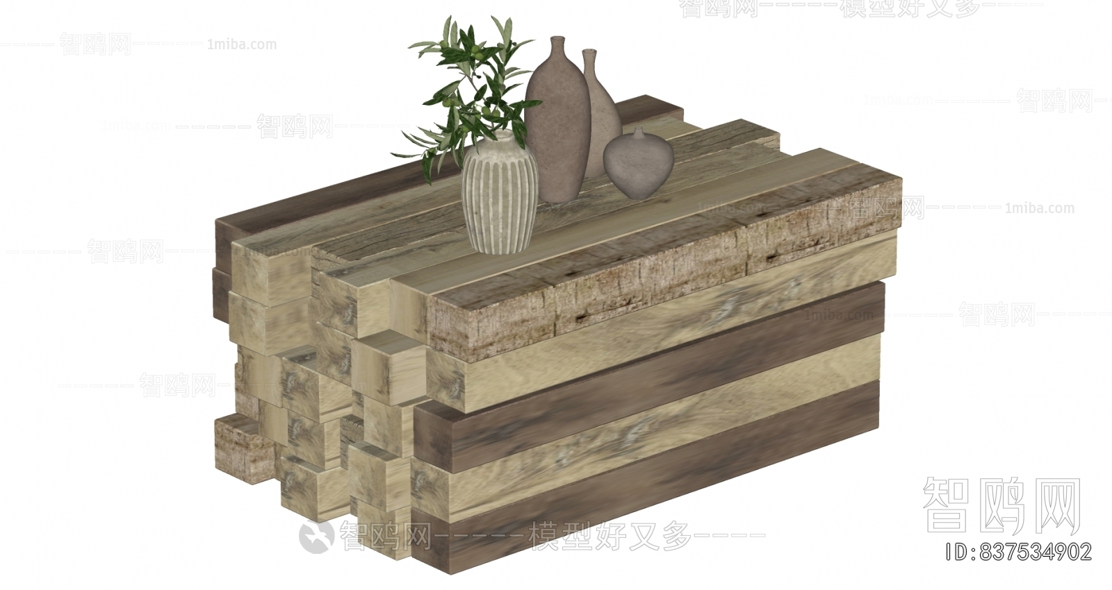 Wabi-sabi Style Coffee Table