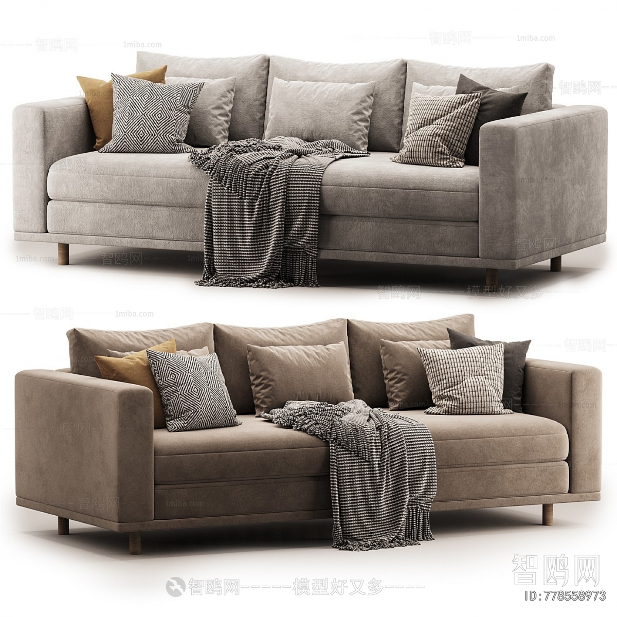 Modern Three-seat Sofa