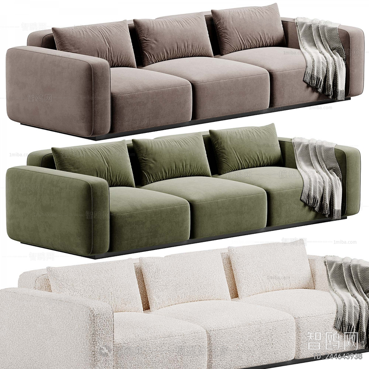 Modern Three-seat Sofa