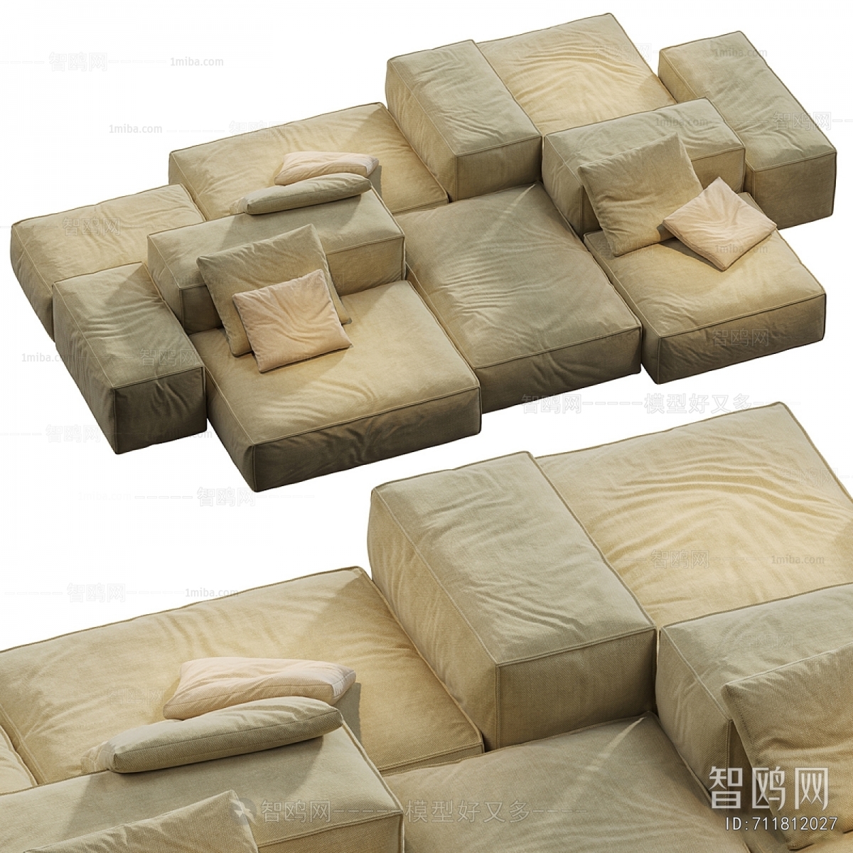 Modern Multi Person Sofa