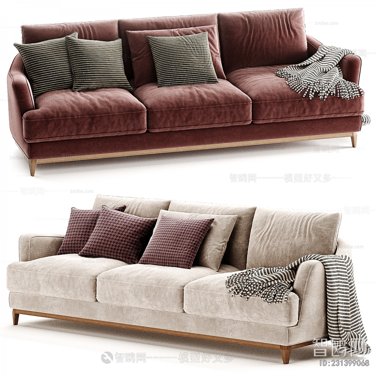 Modern Three-seat Sofa