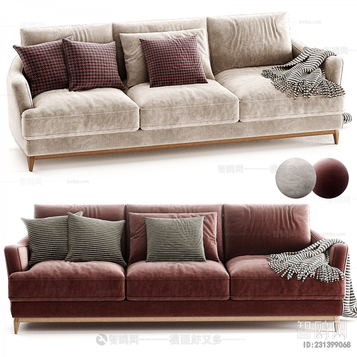 Modern Three-seat Sofa