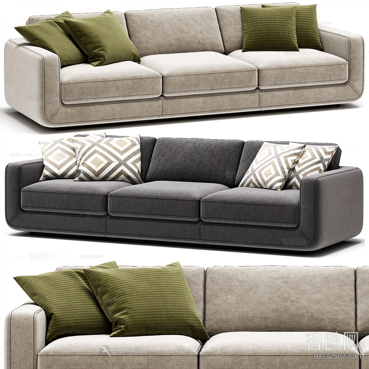 Modern Three-seat Sofa