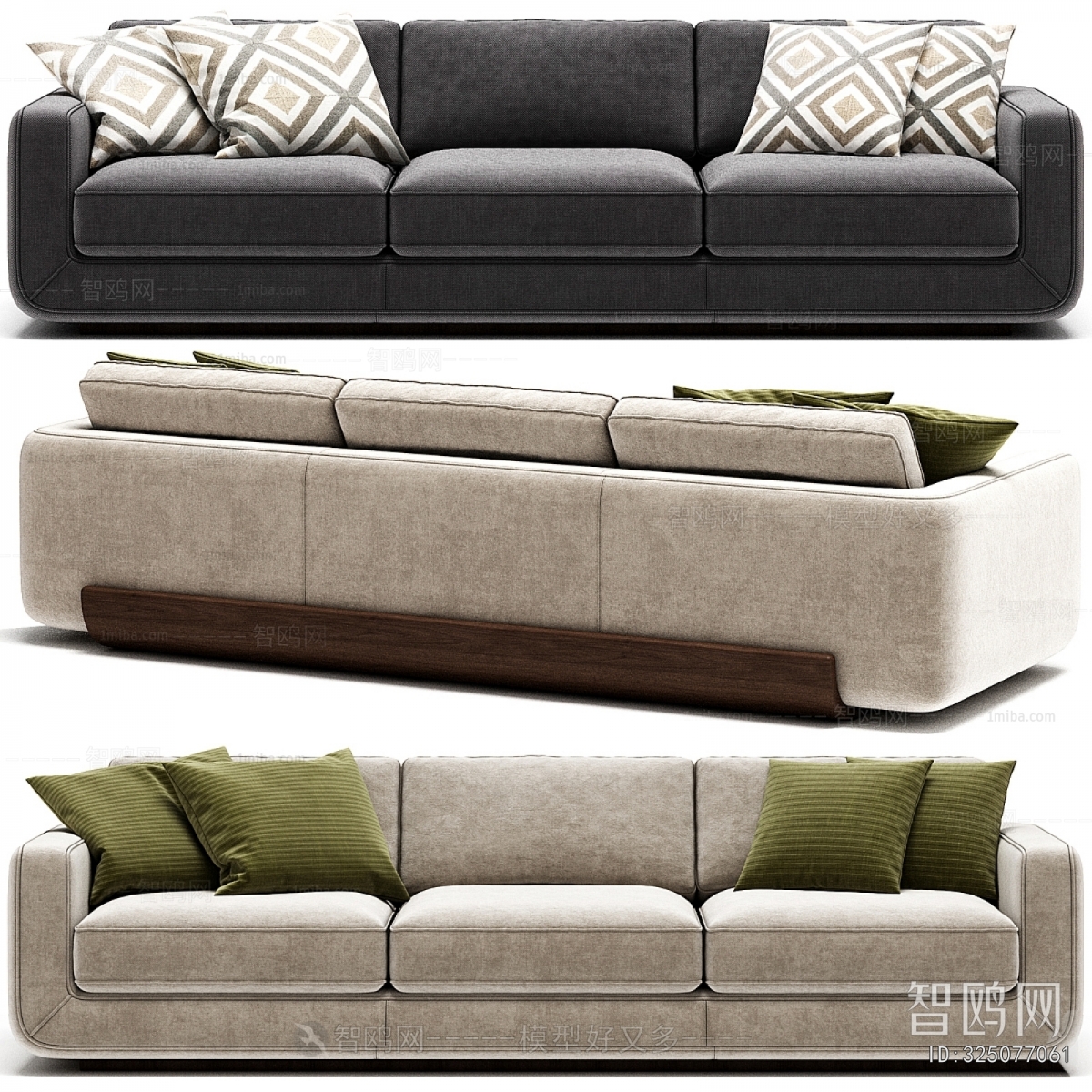 Modern Three-seat Sofa