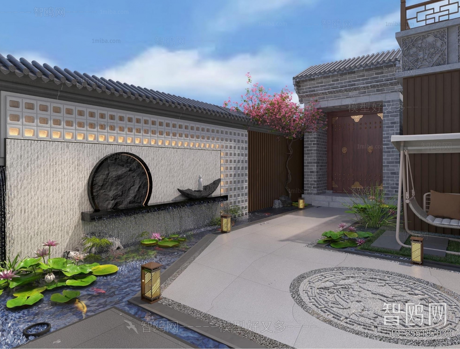 New Chinese Style Courtyard/landscape