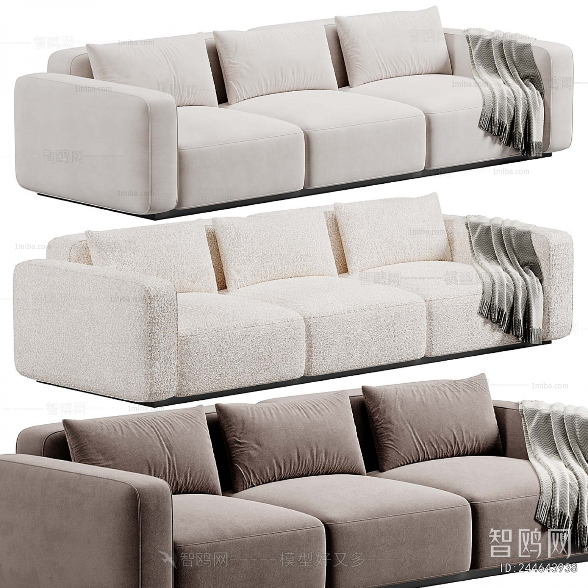 Modern Three-seat Sofa
