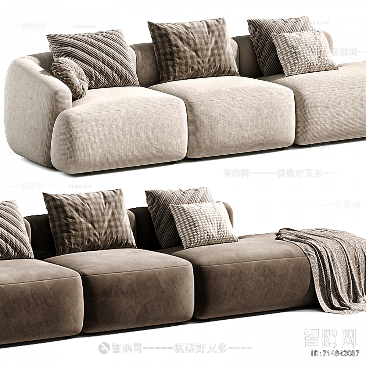 Modern Three-seat Sofa