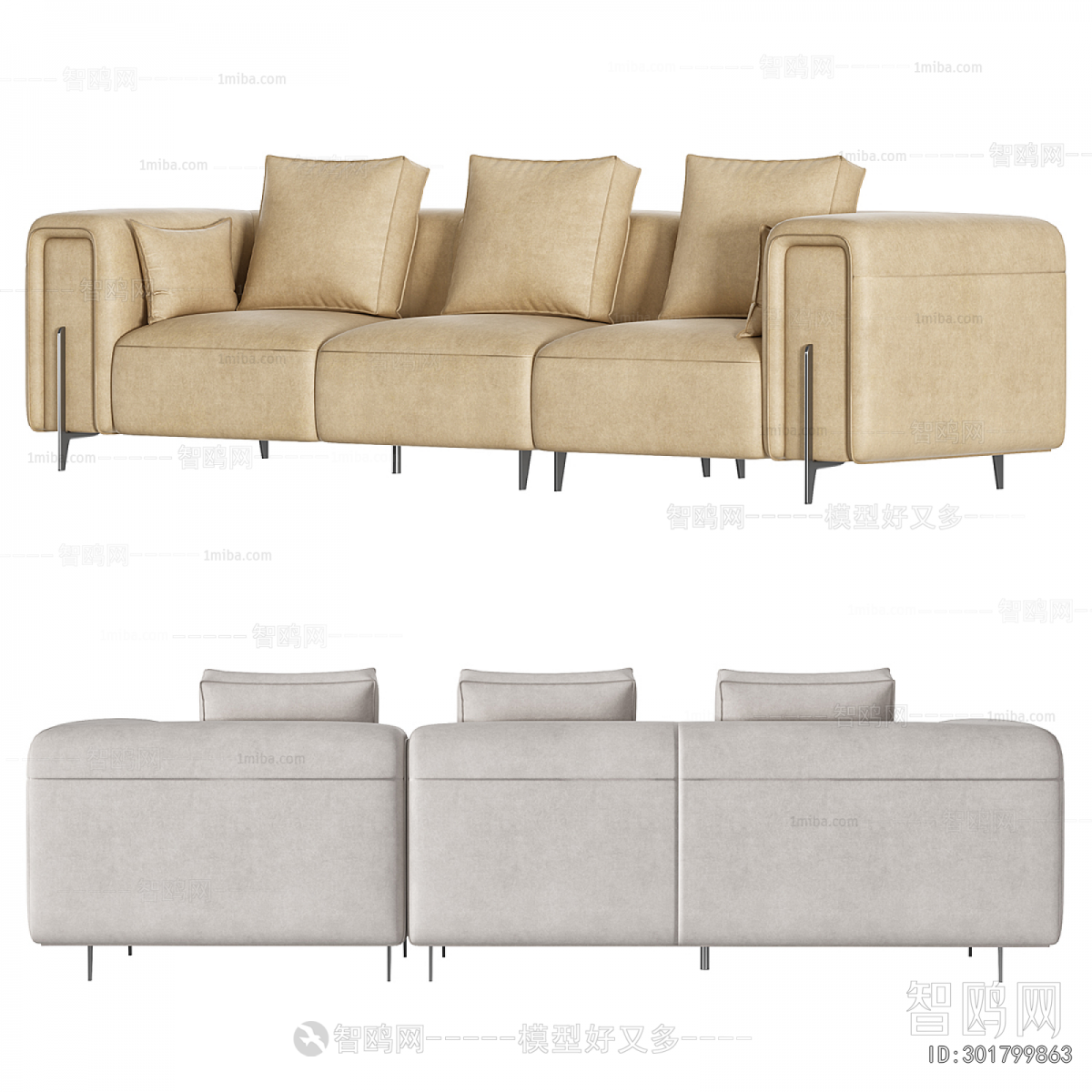 Modern Three-seat Sofa