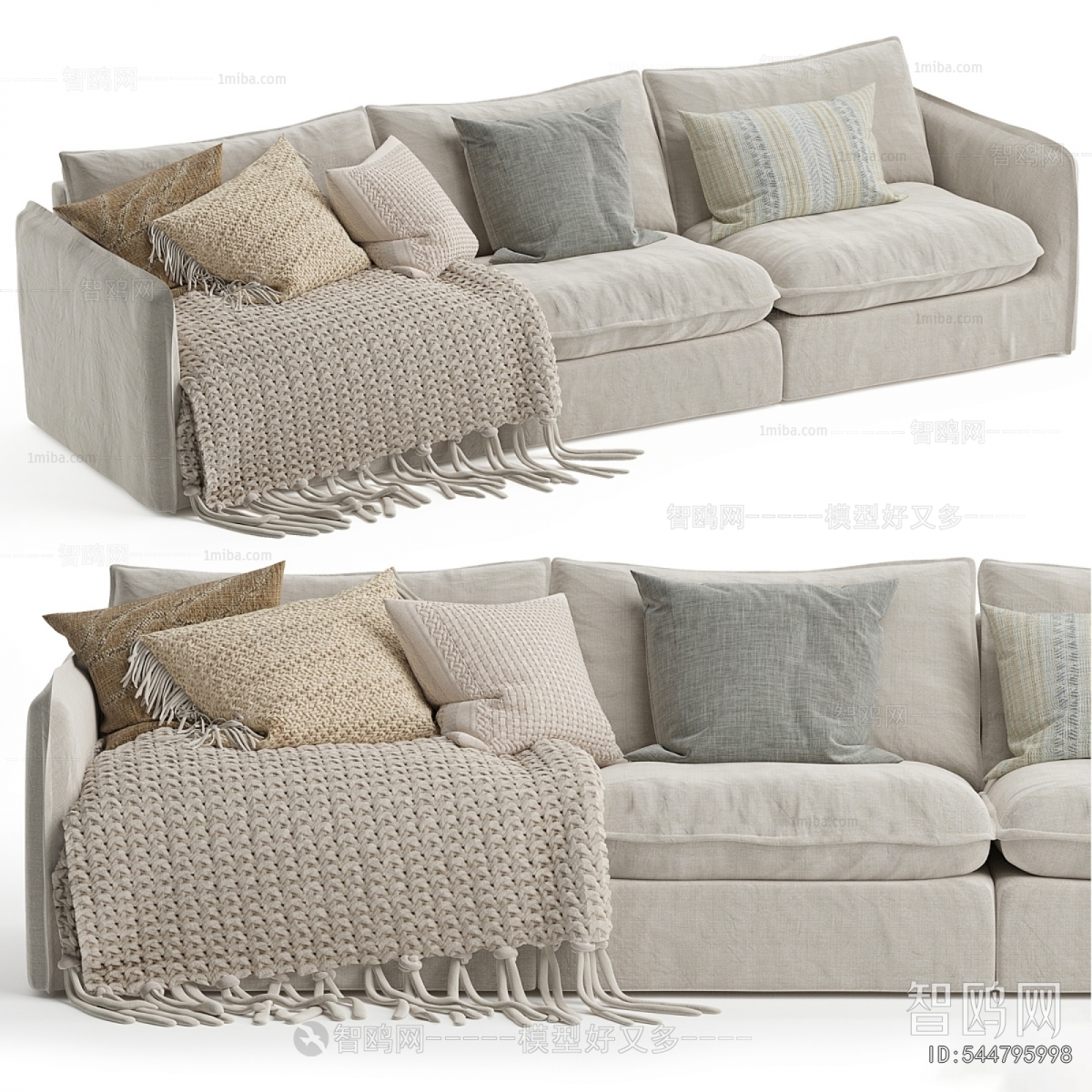 Modern Three-seat Sofa