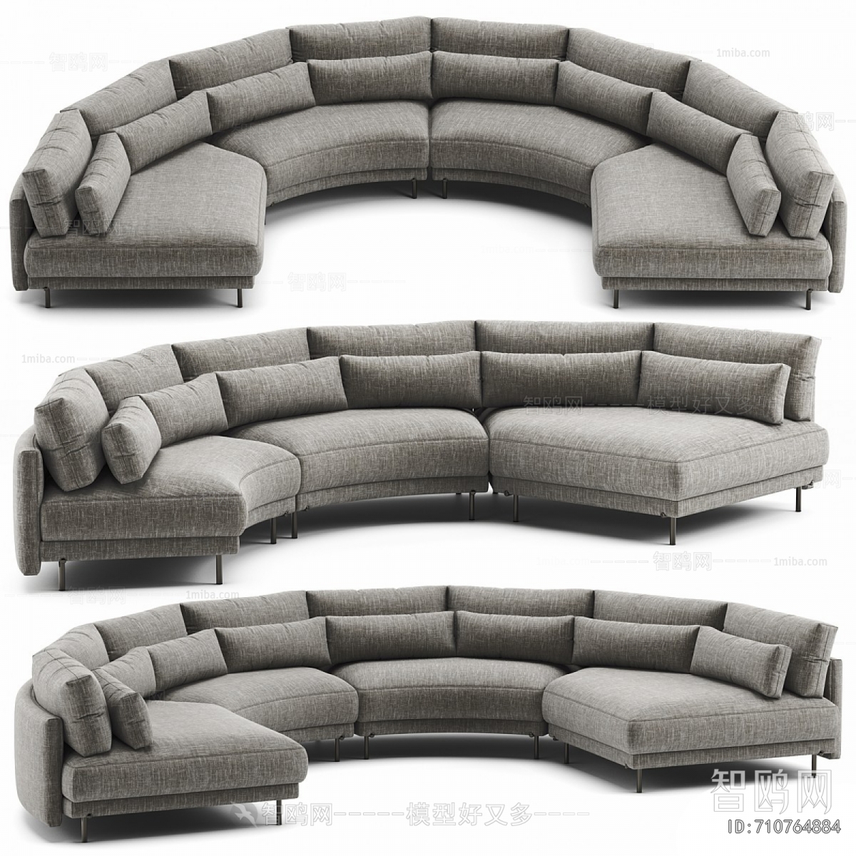 Modern Curved Sofa
