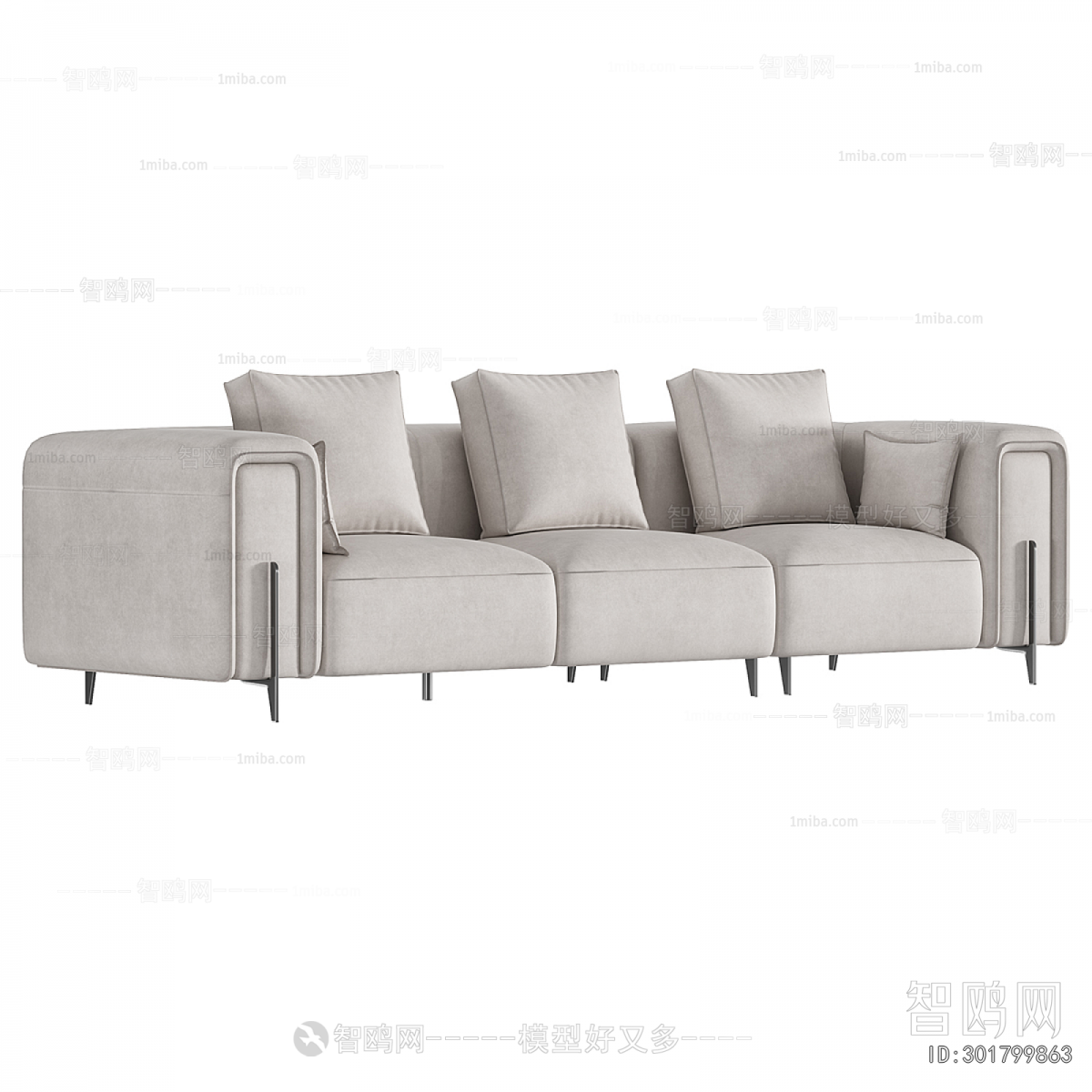 Modern Three-seat Sofa