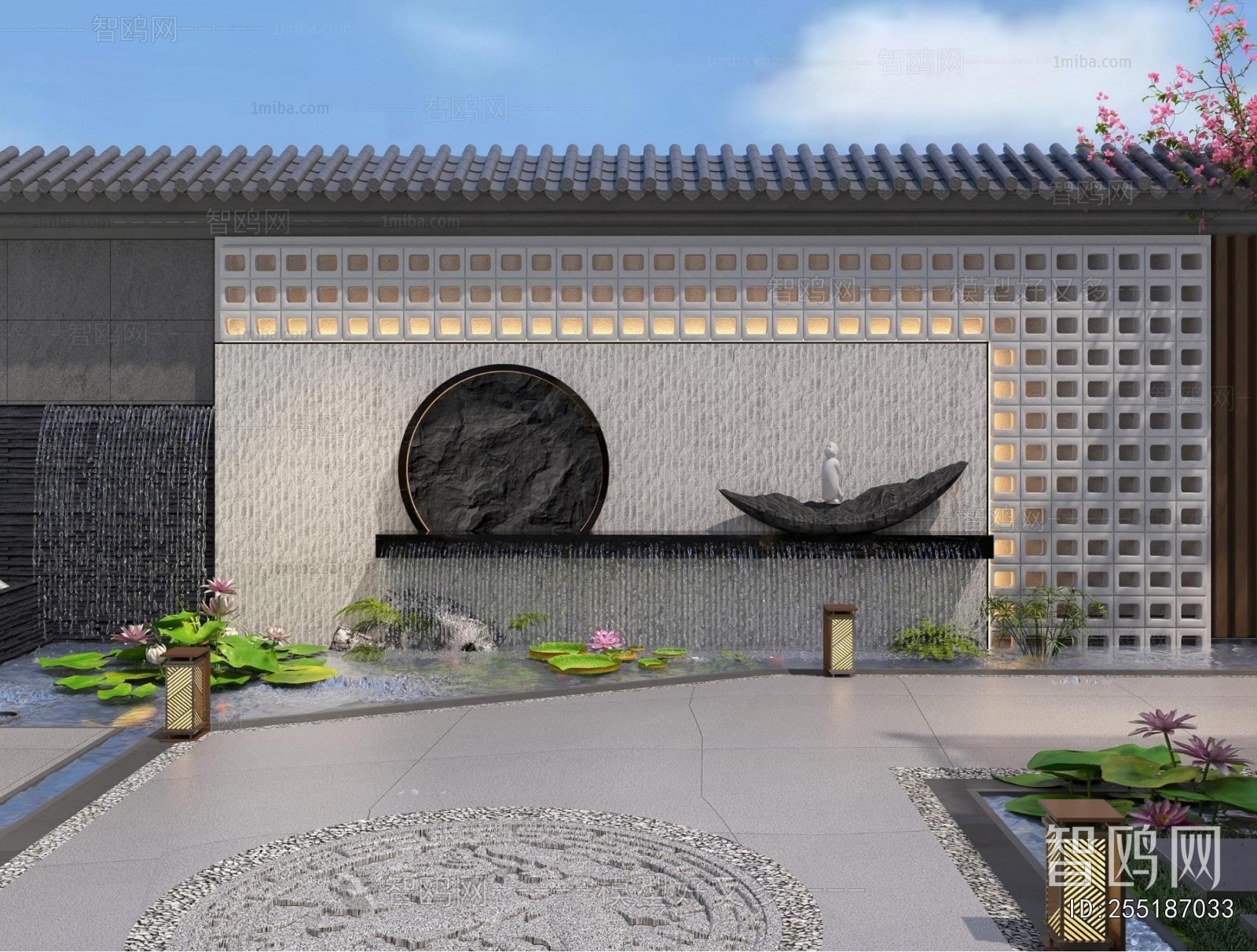 New Chinese Style Courtyard/landscape