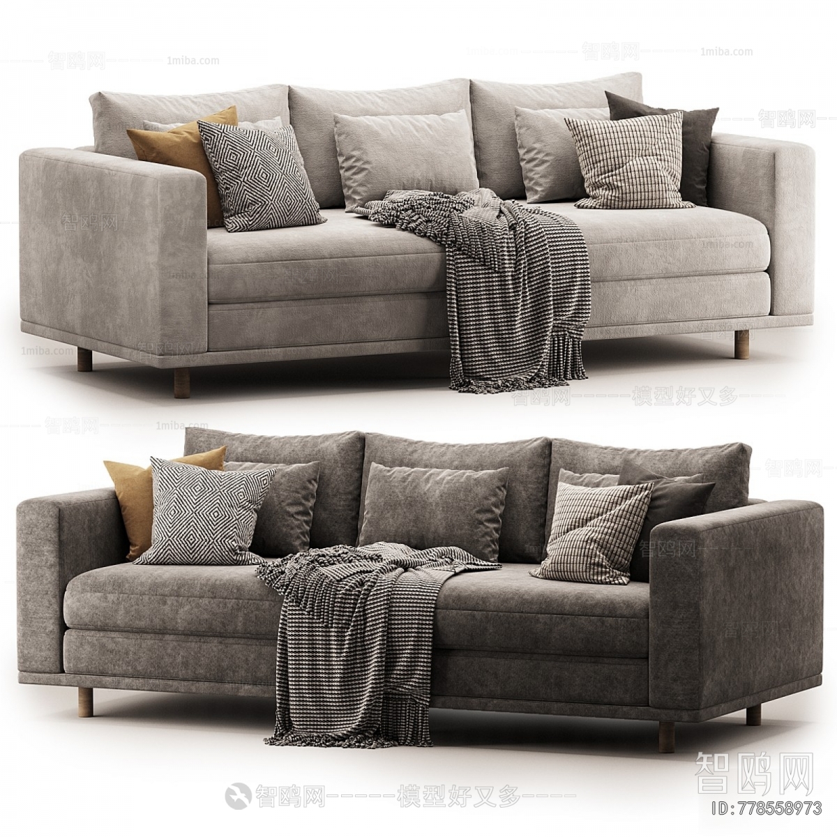 Modern Three-seat Sofa