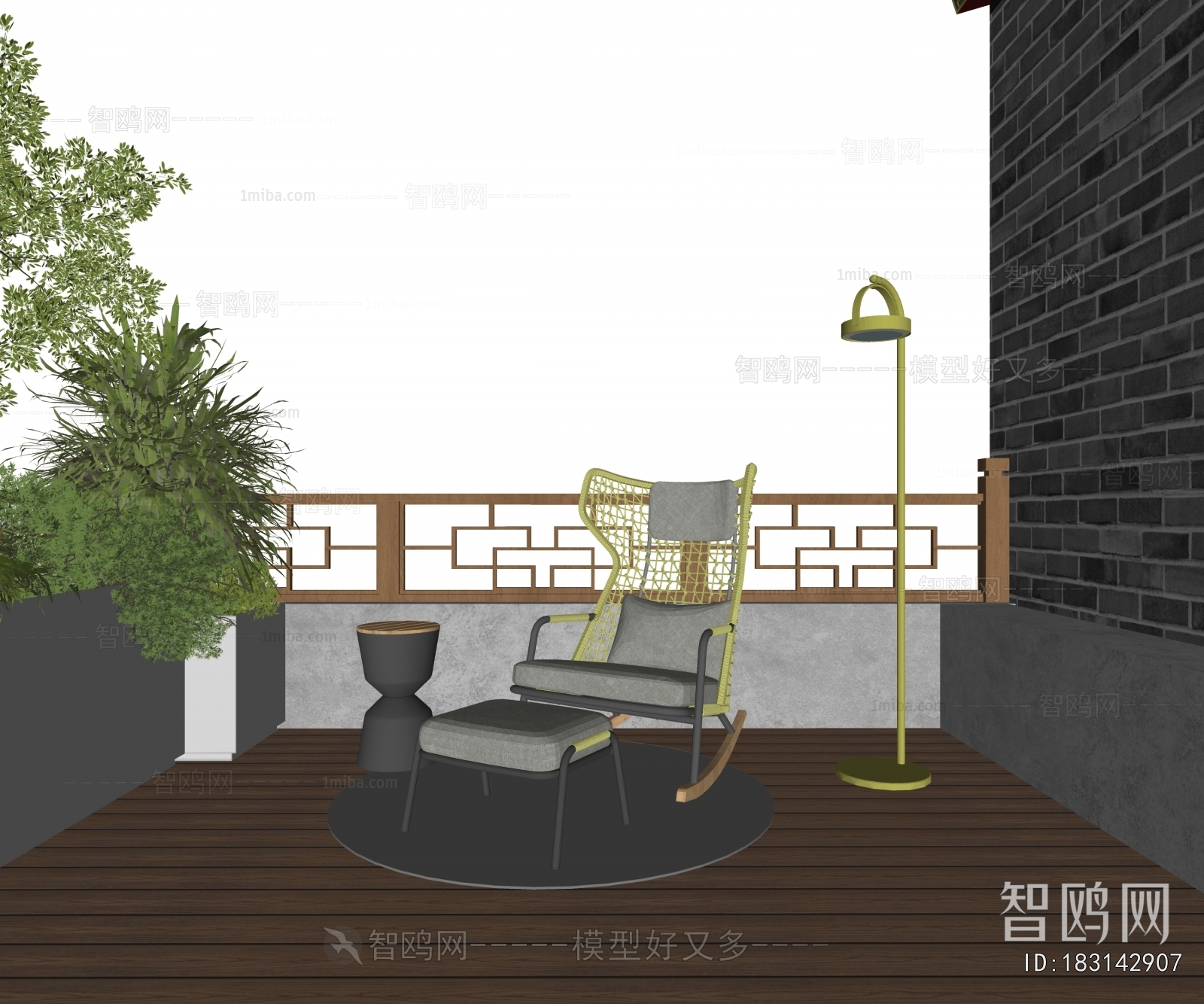New Chinese Style Terrace