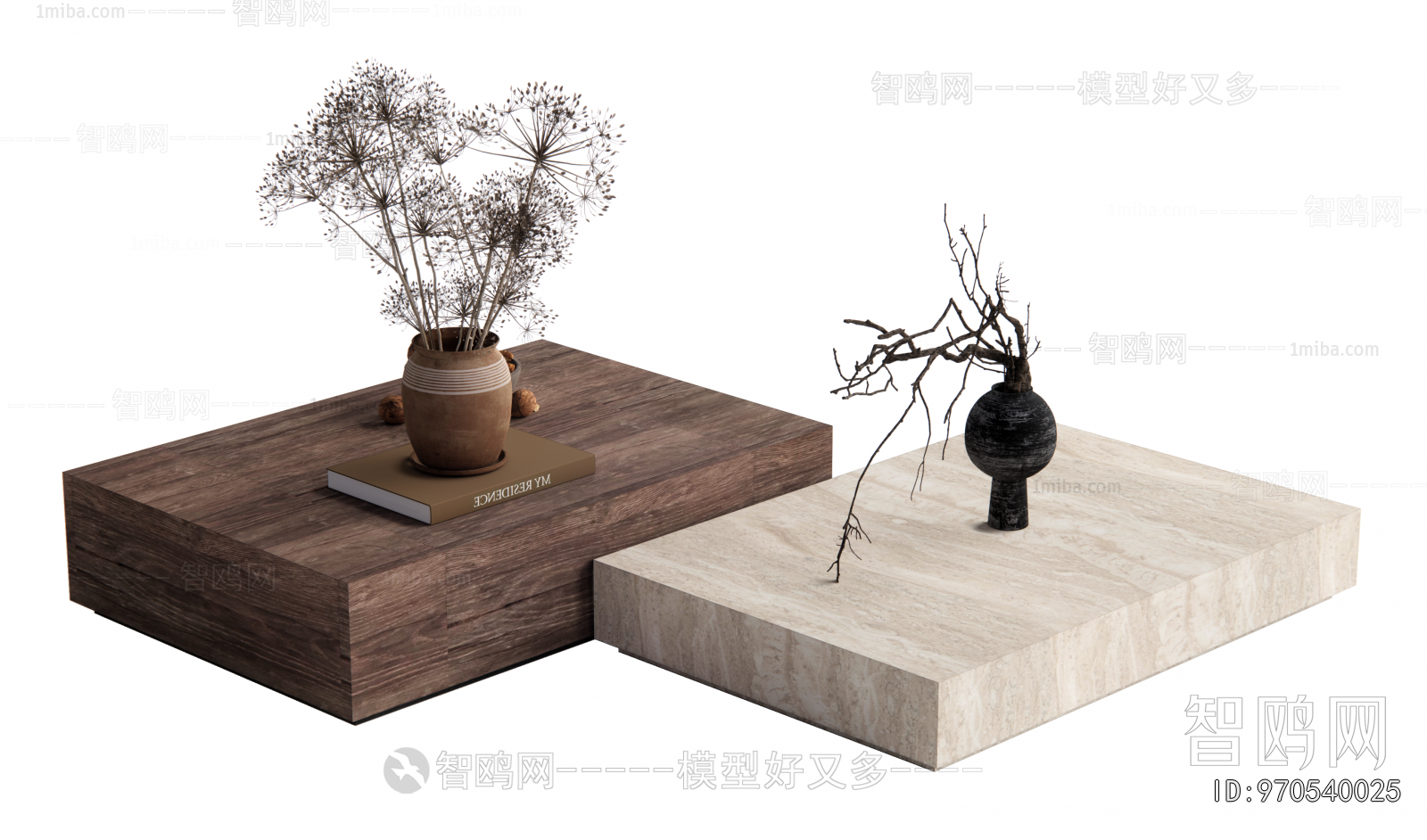 Wabi-sabi Style Coffee Table