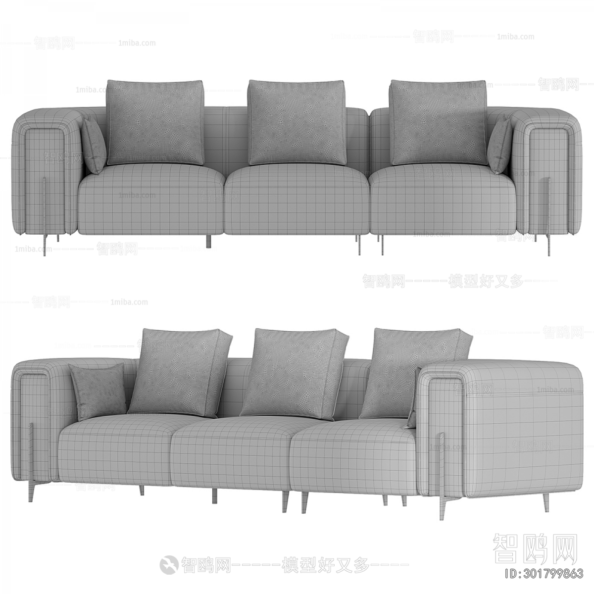 Modern Three-seat Sofa