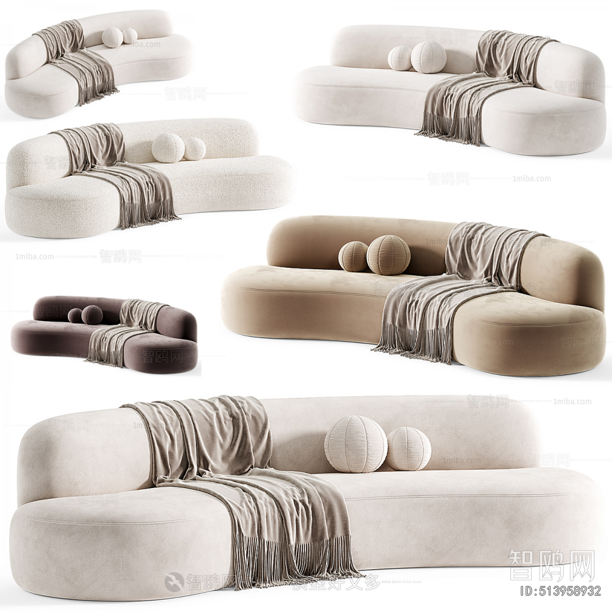 Modern Curved Sofa