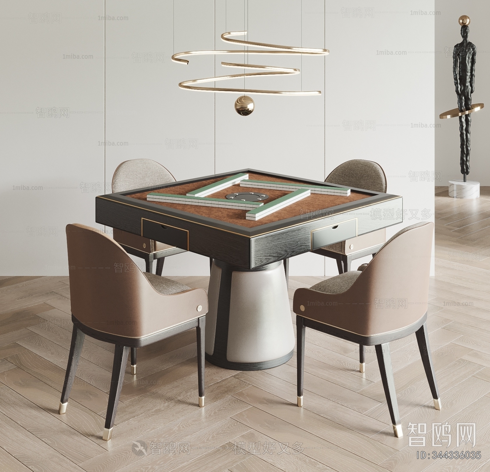 Modern Mahjong Tables And Chairs