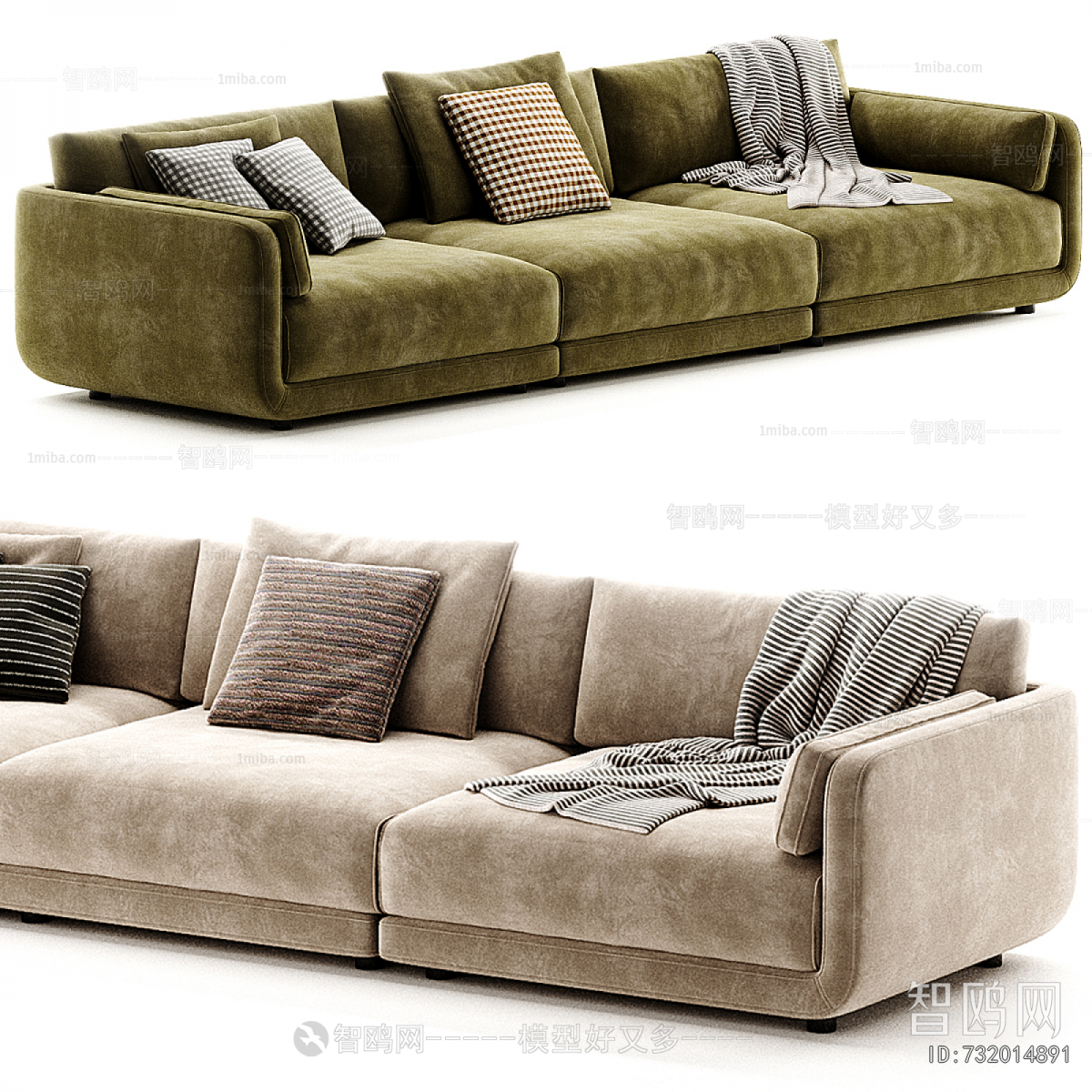 Modern Three-seat Sofa