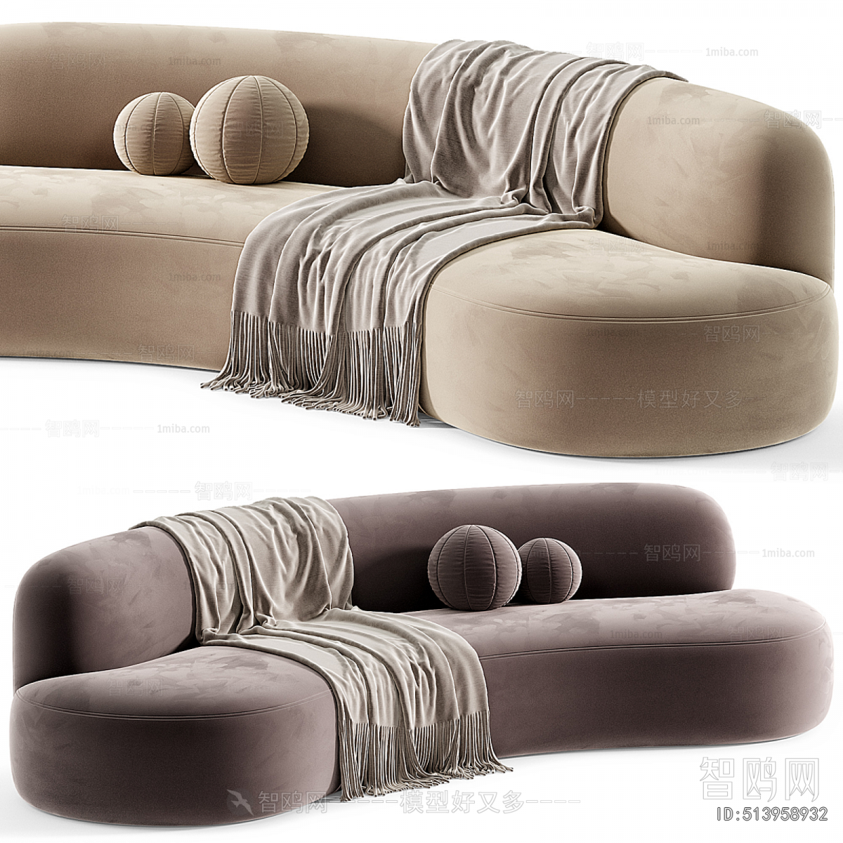 Modern Curved Sofa