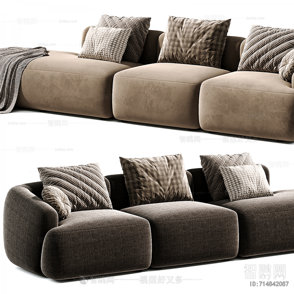 Modern Three-seat Sofa