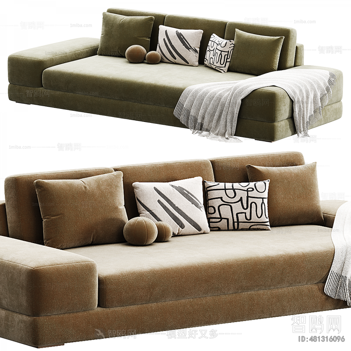 Modern Three-seat Sofa