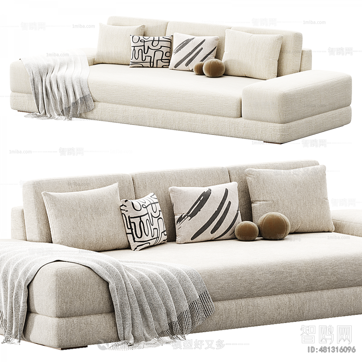Modern Three-seat Sofa