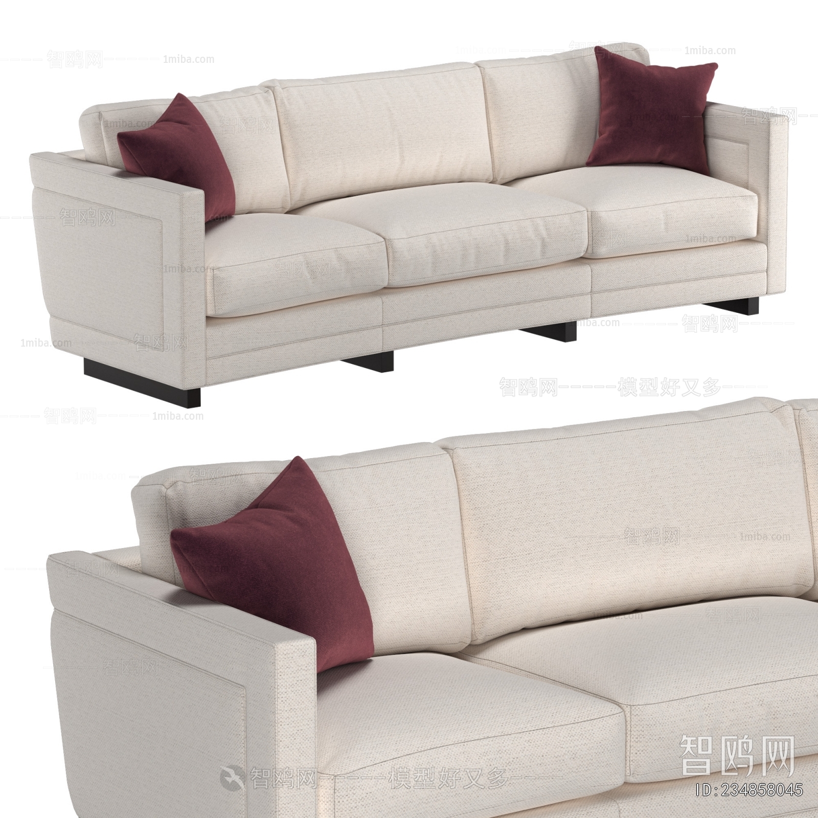 Modern Three-seat Sofa