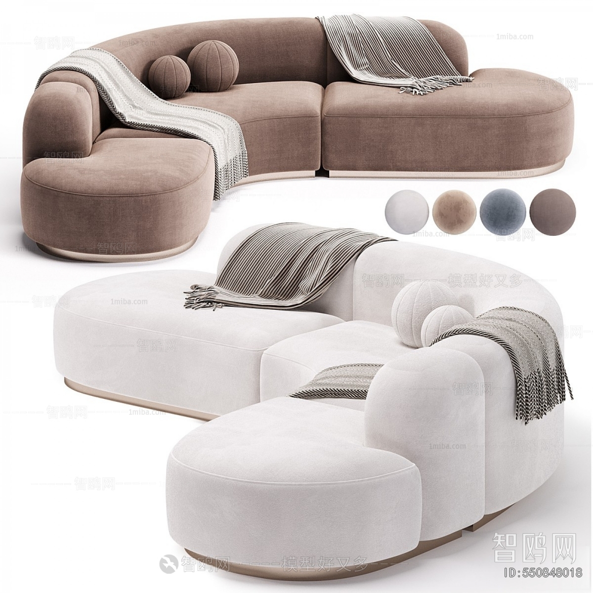 Modern Curved Sofa