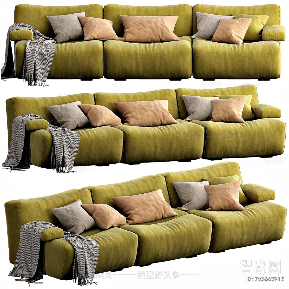 Modern Three-seat Sofa