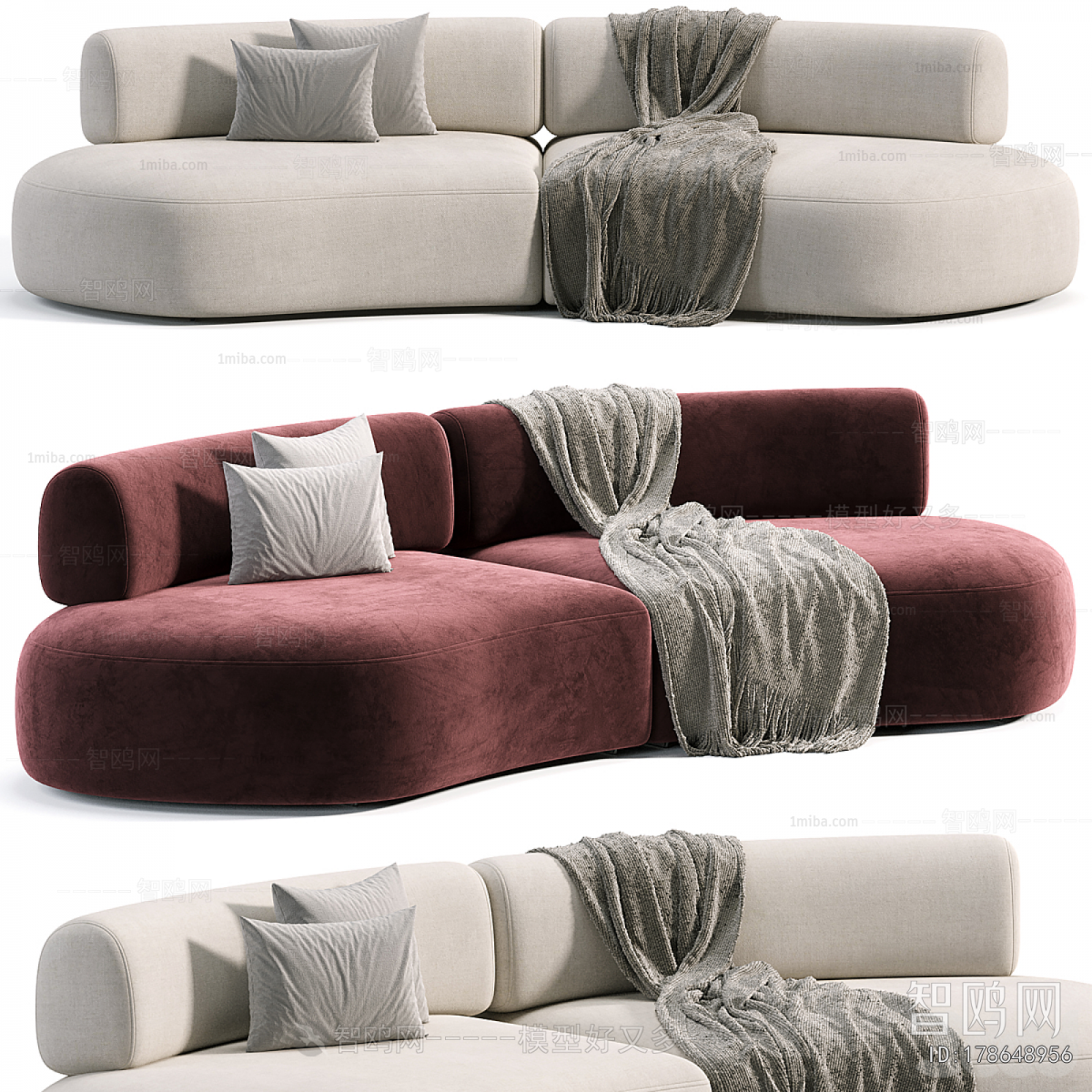 Modern Curved Sofa