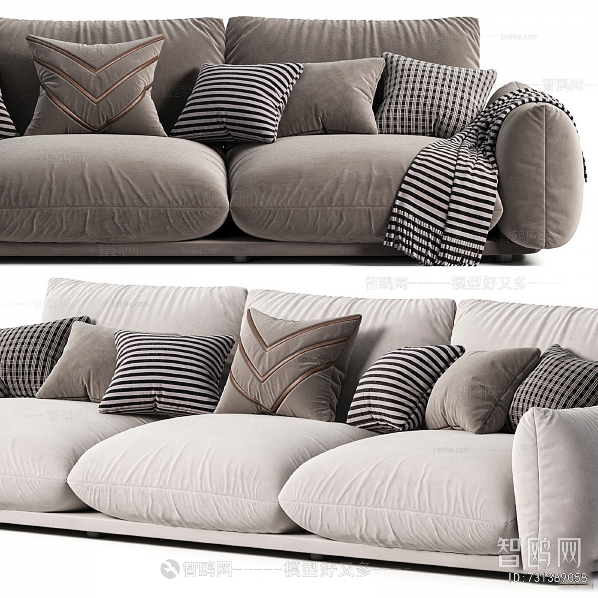 Modern Three-seat Sofa